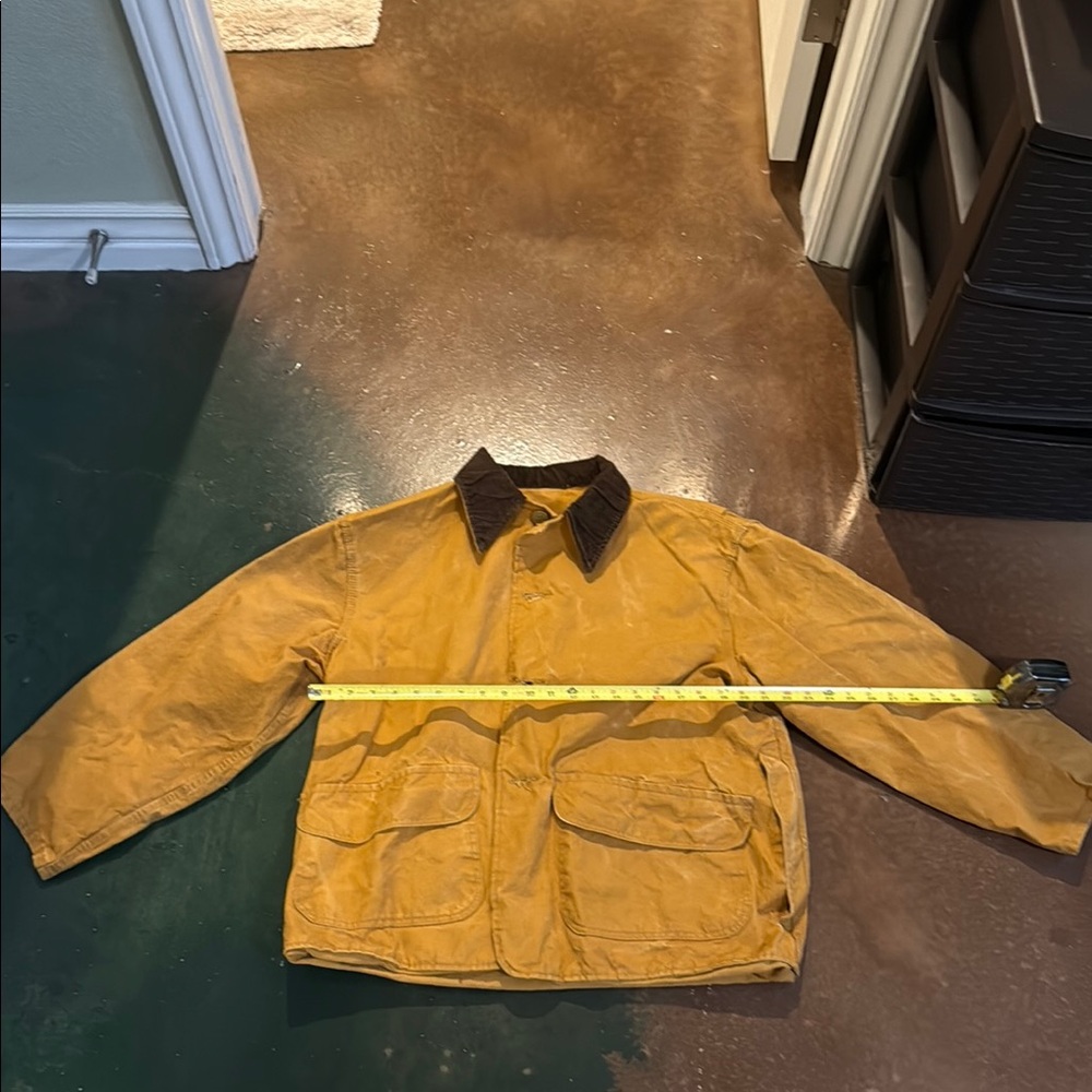 Men's Tan Jacket with Brown Collar